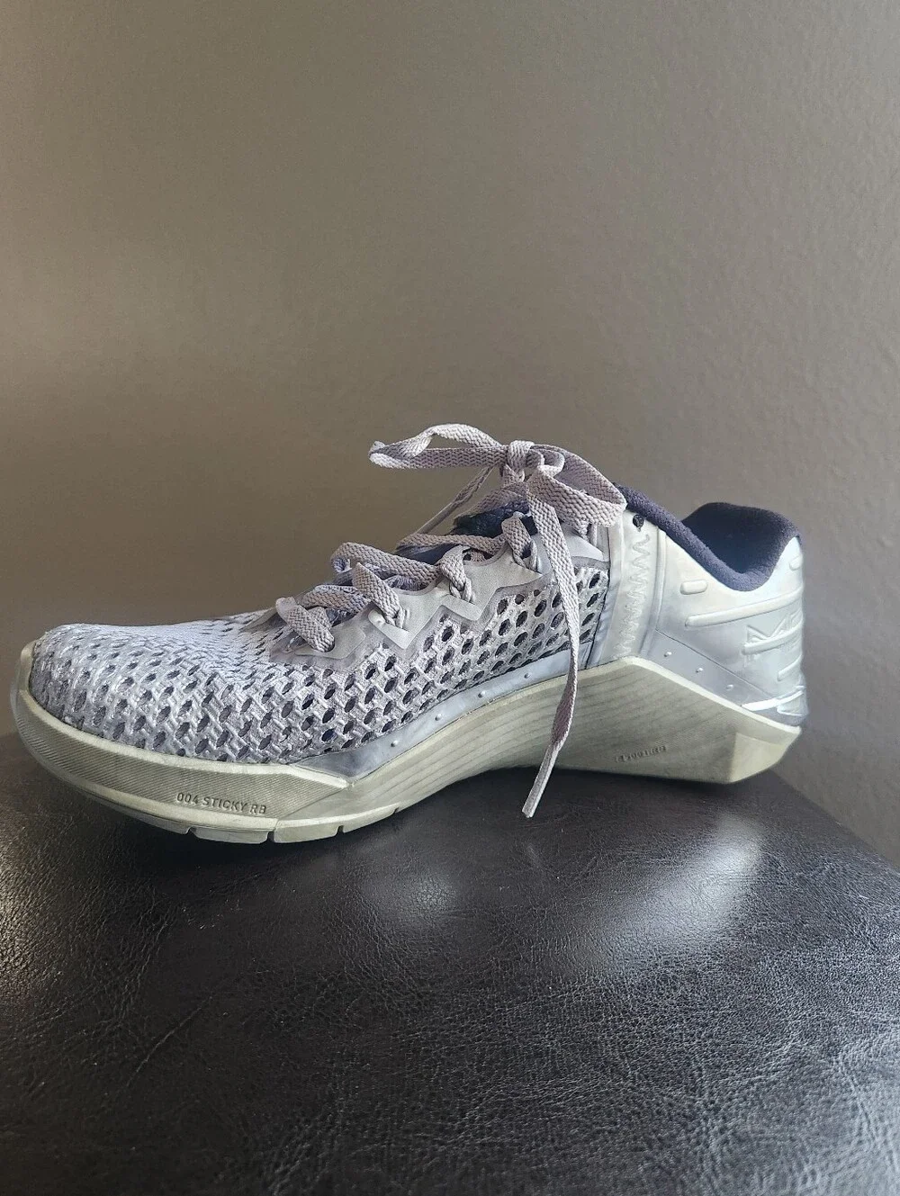Nike Metcon 6 Premium Metallic Silver Men's Sz 5 DJ0766-001 CrossFit Training